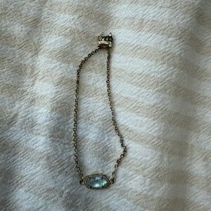 Kendra Scott Gold Bracelet with Blue Gemstone